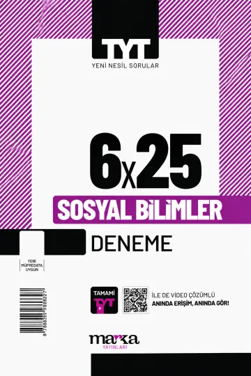 2025 TYT Sosyal Bilimler 6 Deneme Tamamı Video Çözümlü kapağı
